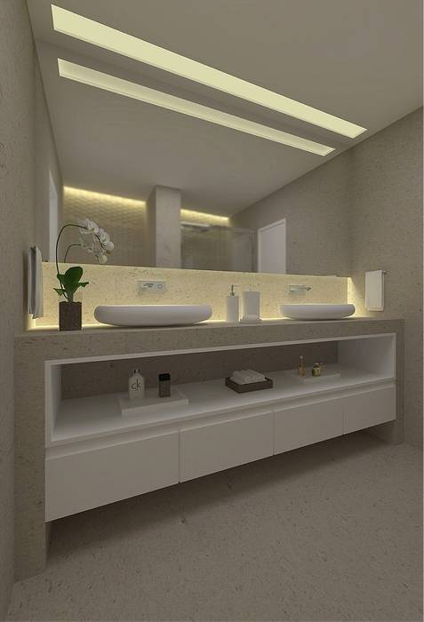 Beach Flat , Robson Martins Interior Design Robson Martins Interior Design Modern bathroom