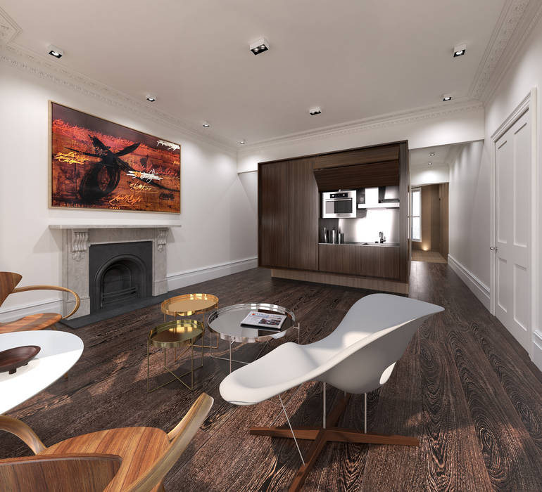 Private Living Room homify Salas de estar modernas