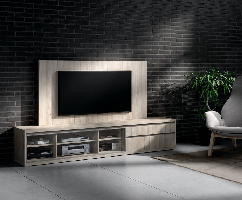Muebles para la television y paneles tv, baixmoduls homify
