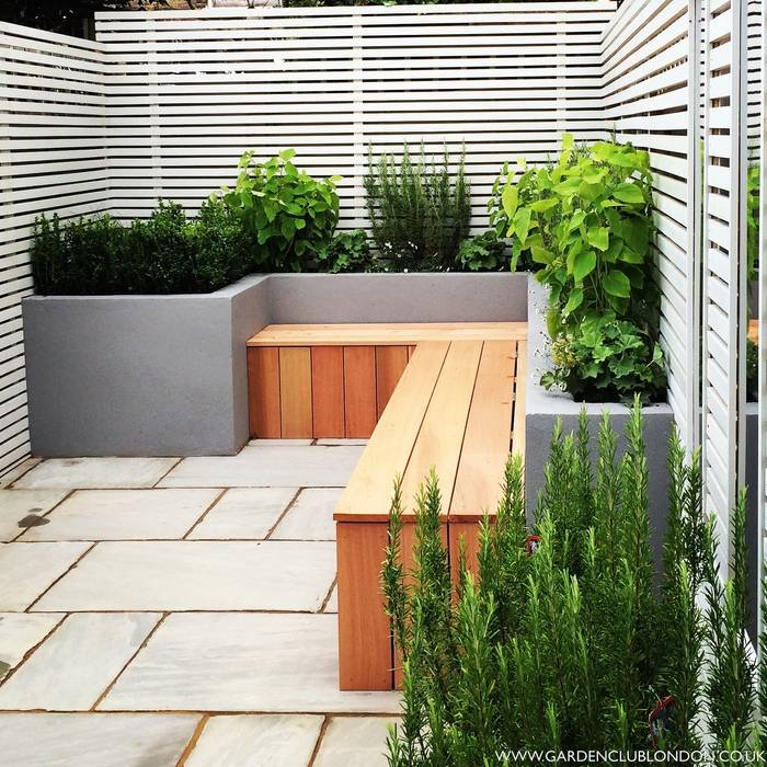 Small back garden design homify حديقة