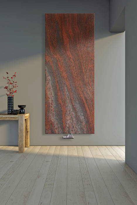 Designheizkörper aus granit twilight red: flur, diele & treppenhaus ... Designheizkörper aus granit twilight red: flur, diele & treppenhaus ...