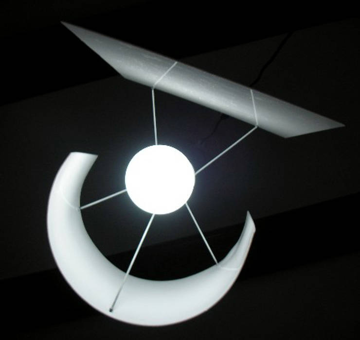 Lampe Novalight, Blanc Lezard Design Blanc Lezard Design Salon minimaliste Eclairage