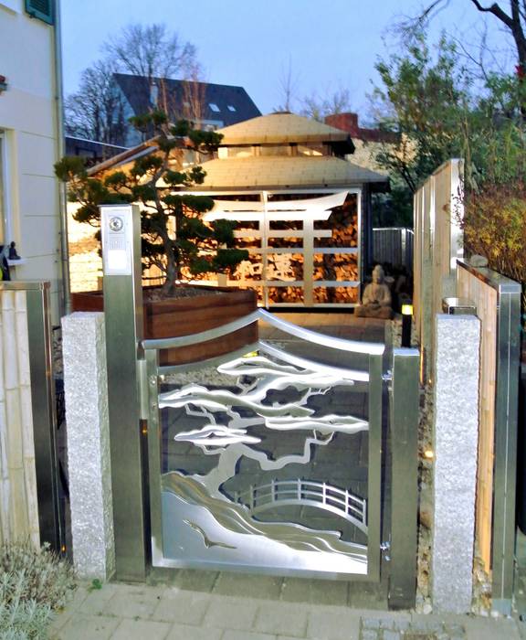 Japanische gartentore und edelstahl tore in asiatisches still ... Japanische gartentore und edelstahl tore in asiatisches still ...