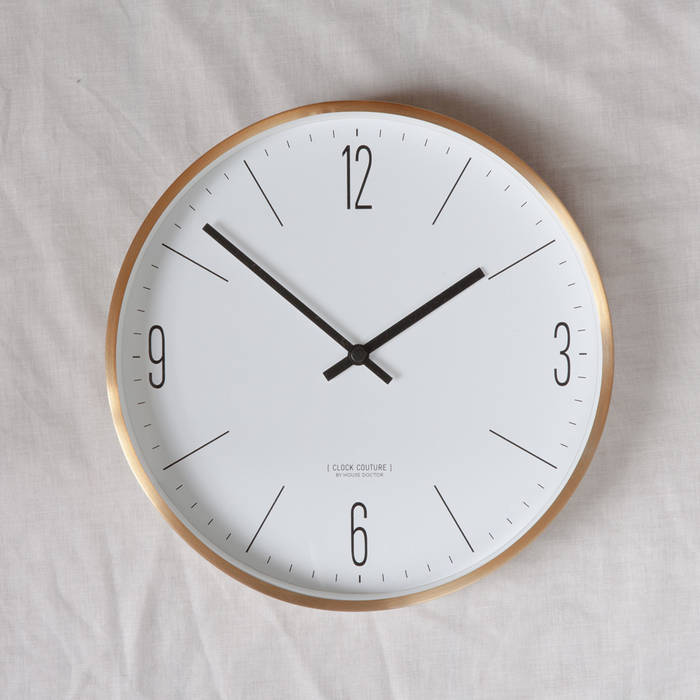 Gold Couture Clock Fate London Minimalist houses Homewares