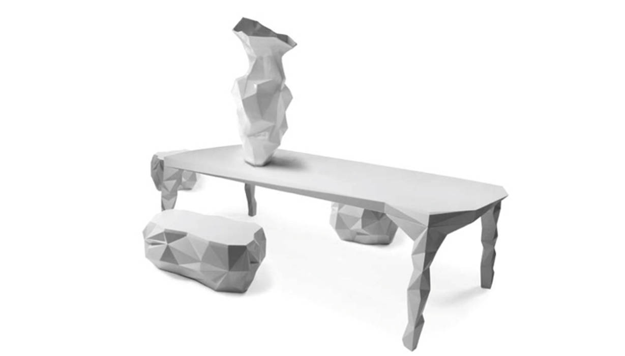 Artic Rock furniture, Florian Denys Florian Denys Eclectische eetkamers Tafels