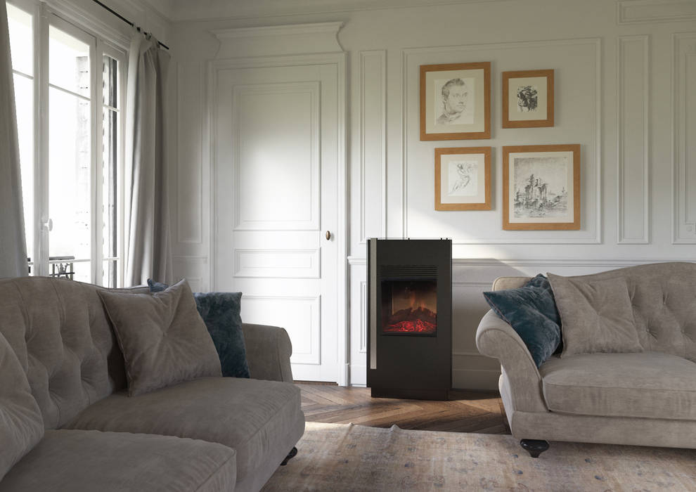 Collezione caminetti d'arredo, MaisonFire MaisonFire Ruang Keluarga Modern Fireplaces & accessories