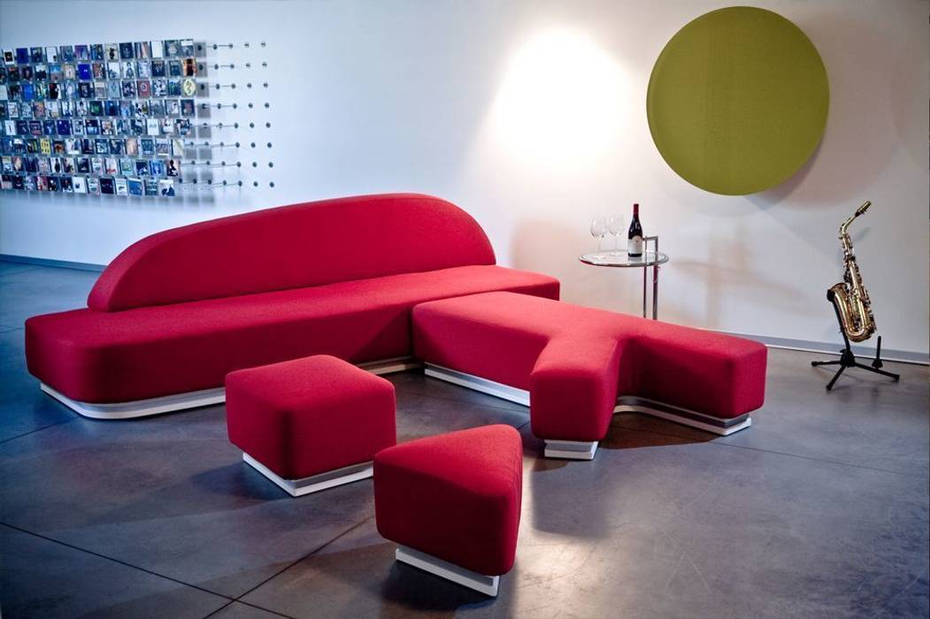 Divano con penisola, Woog Design Buddies Woog Design Buddies Salones minimalistas Sofás y sillones