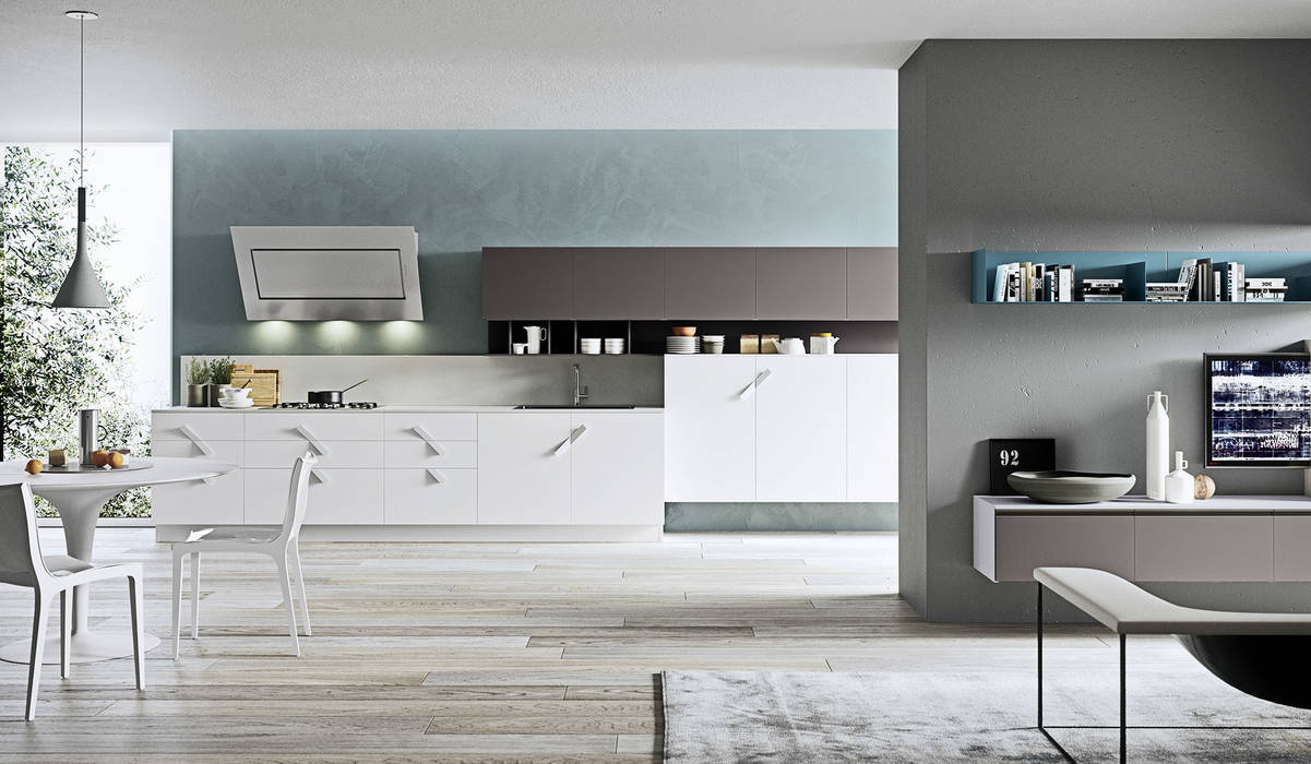 ONE_K handle, Siloma srl Siloma srl 現代廚房設計點子、靈感&圖片 儲櫃