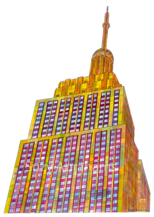 Empire State Building Suzy Abrahams Otros espacios Cuadros e ilustraciones