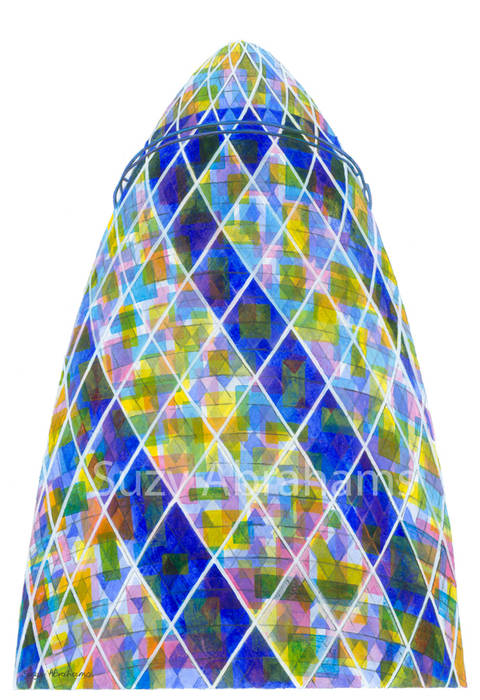 The Gherkin, London. Suzy Abrahams Other spaces Pictures & paintings