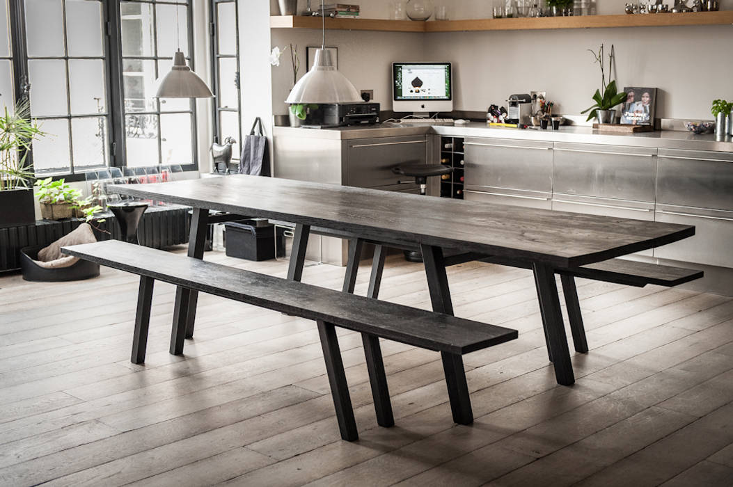 Table Boissière, AdrianDucerf-Mobilier AdrianDucerf-Mobilier Industriale Esszimmer Tische