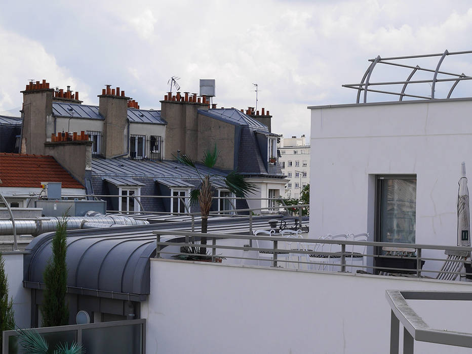 Tolbiac, Agence Diot-Clément Agence Diot-Clément Balcon, Veranda & Terrasse minimalistes