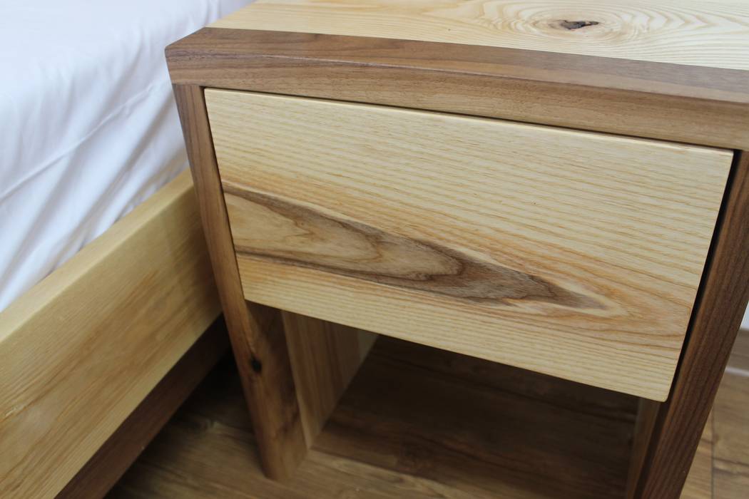 원목침대세트, woodpage3 woodpage3 모던스타일 침실 침대 & 헤드 보드