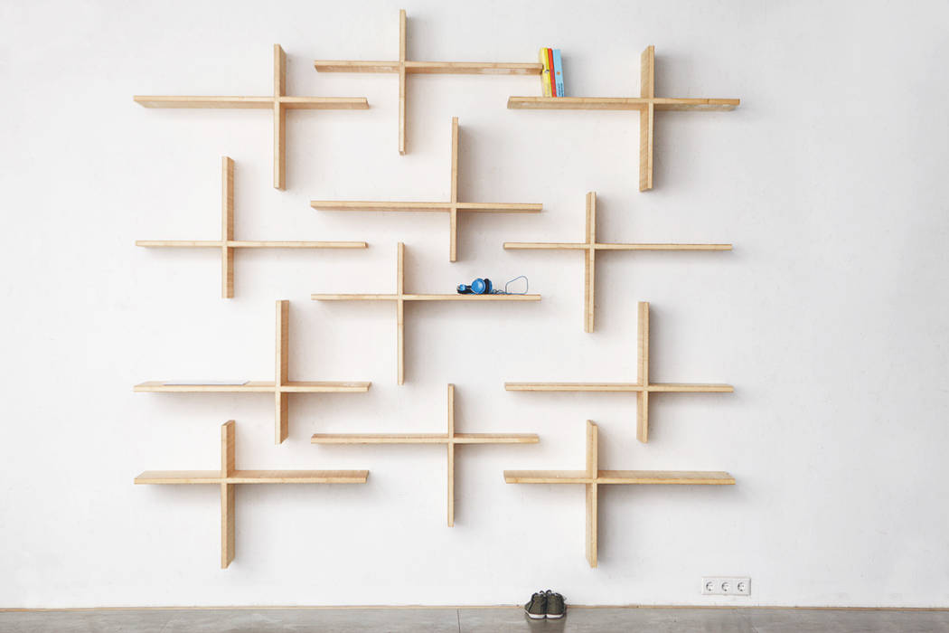 Kabinet, karel karel Ruang Keluarga Minimalis Shelves