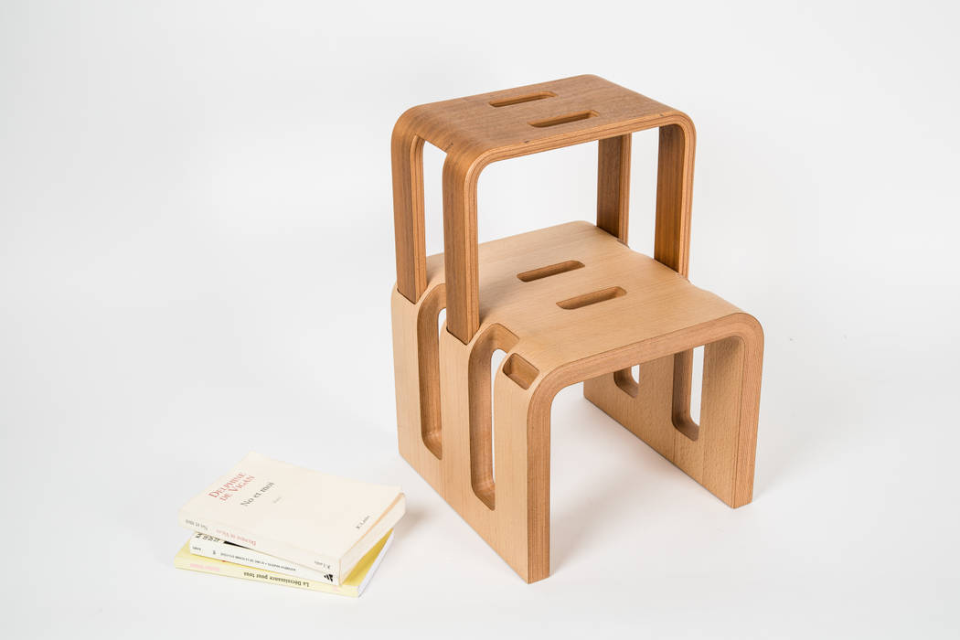 http://celineavrilla.fr/L-escabeau-de-bibliotheque, Céline Avrilla Céline Avrilla Salon moderne Chaises & poufs