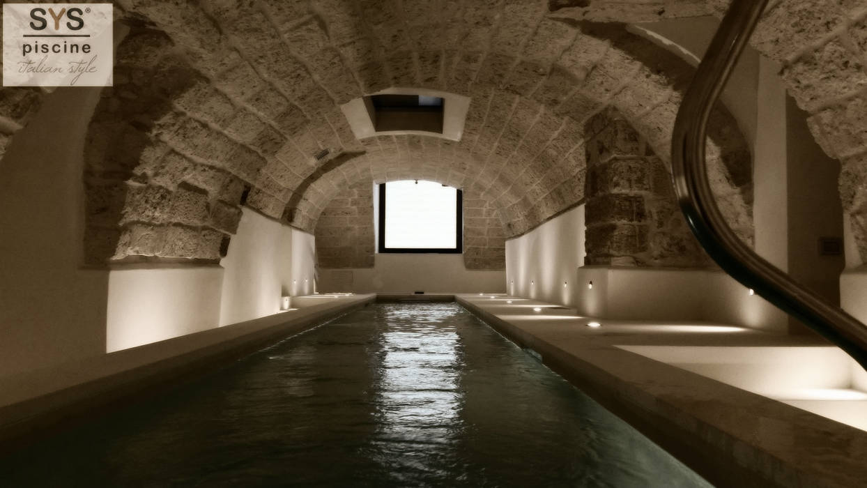 piscina interna SYS PISCINE Piscina in stile mediterraneo Piscine