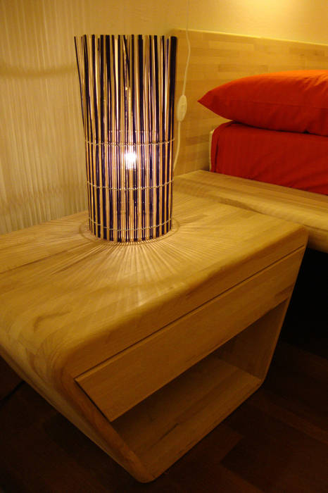 BAMB.OO Arch. Laura Cera | KERA ecodesign Camera da letto moderna Bambù Verde Illuminazione