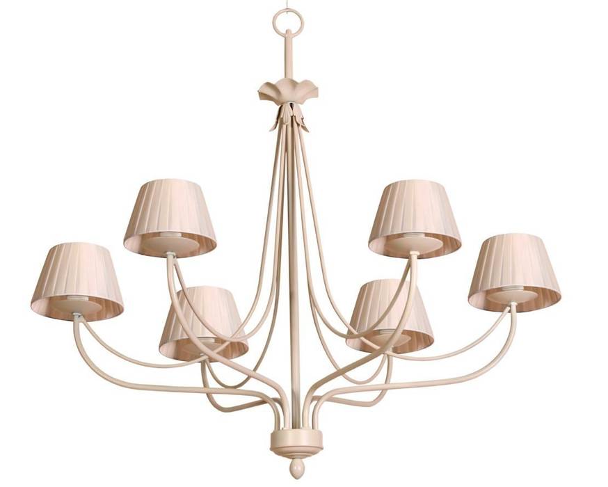 Lámpara clásica 6 luces Giselle Ámbar Muebles Dormitorios de estilo clásico Iluminación
