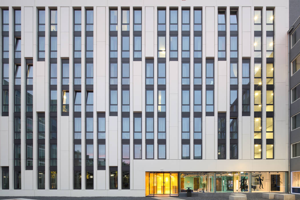 Studentenhotel Den Haag, HVE Architecten bv HVE Architecten bv Bedrijfsruimten Hotels