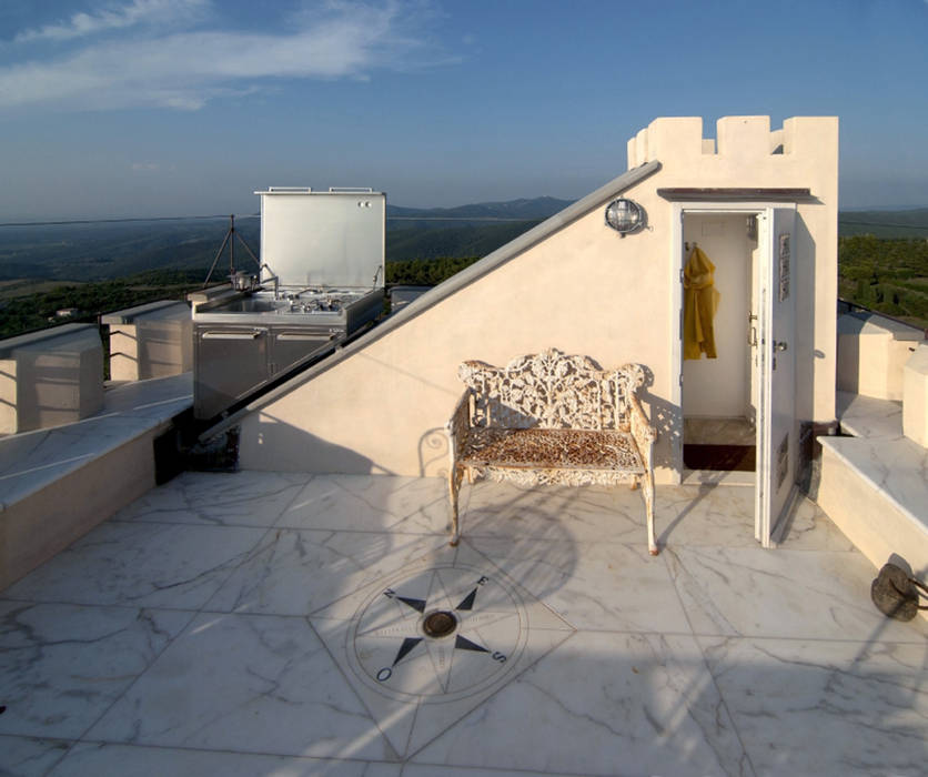 Terrazza Archipiu+ Balcone, Veranda & Terrazza in stile mediterraneo Piante & Fiori