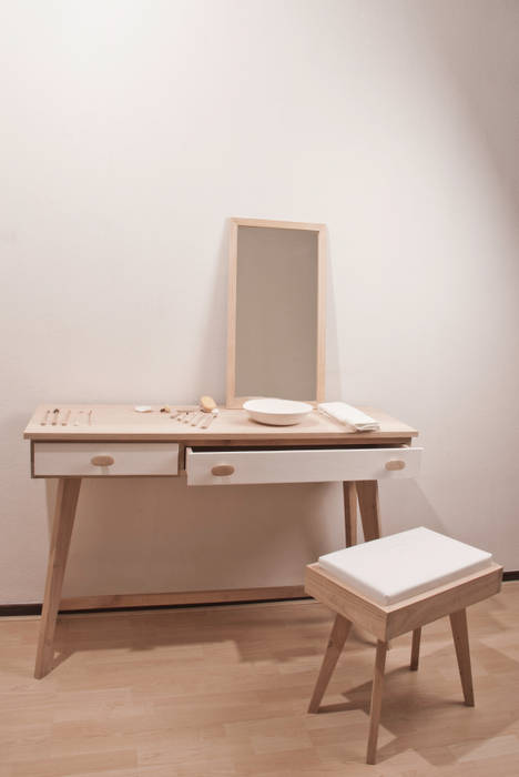 Ode to yourself, Studio Op Poten Studio Op Poten Modern style bedroom Dressing tables