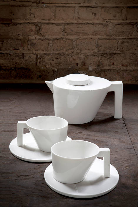 Unify teapot & cups un'dercast Salle à manger minimaliste Vaisselle & verrerie