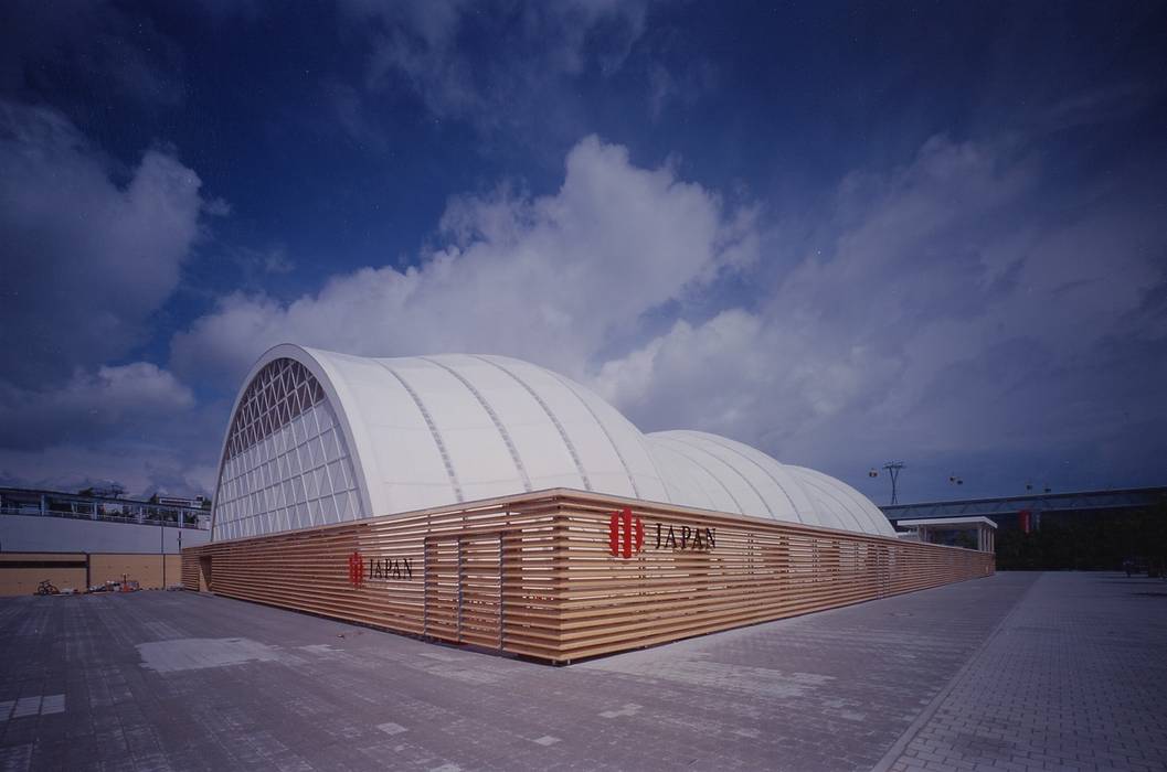 ​Japan Pavilion, Expo 2000 Hannover, 坂茂建築設計 (Shigeru Ban Architects) 坂茂建築設計 (Shigeru Ban Architects)