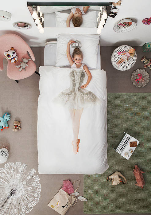 SNURK Children's Ballerina Duvet Bedding Set Cuckooland Moderne kinderkamers Accessoires & decoratie