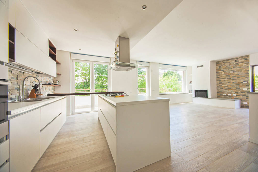 CASE TERRAZZE MONTICELLO, EMMANUELLO | ARCHITETTURA | DESIGN EMMANUELLO | ARCHITETTURA | DESIGN Cucina moderna