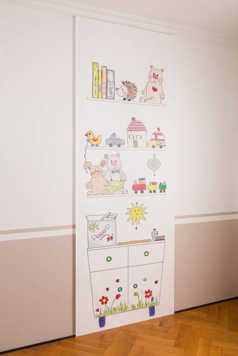 taPETI Kinderzimmer taPETI Ausgefallene Wände & Böden Papier Tapete,Vliestapete,Wandsticker,Wandkunst,Wand,Illustration,Möbel,platzsparende Möbel,Zeichnung,Zimmer,Wanddekorationen