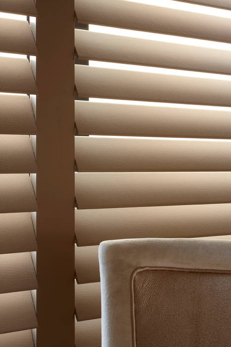 Faux Leather and Suede Shutters , The New England Shutter Company The New England Shutter Company