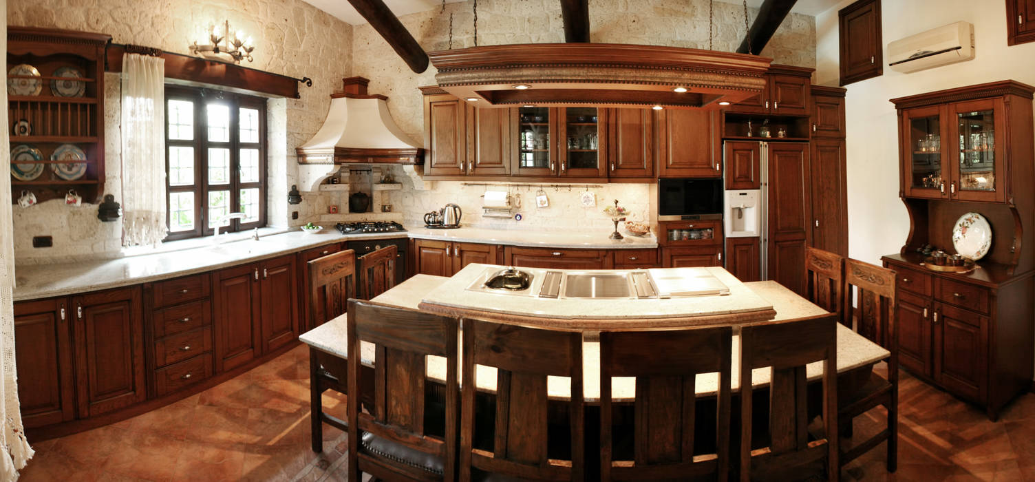 Ş.E. ÖZTÜRKERİ ÇEŞME VİLLASI, As Tasarım - Mimarlık As Tasarım - Mimarlık Rustic style kitchen Cabinets & shelves