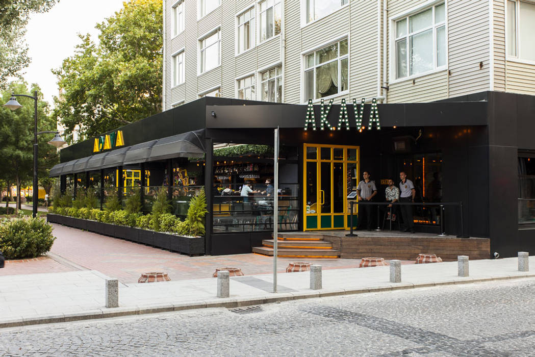 AKAVA LOUNGE&BAR, NM Mimarlık Danışmanlık İnşaat Turizm San. ve Dış Tic. Ltd. Şti. NM Mimarlık Danışmanlık İnşaat Turizm San. ve Dış Tic. Ltd. Şti. Espacios comerciales Locales gastronómicos