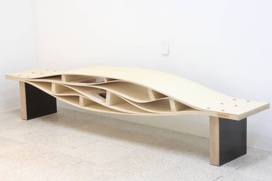 Bending Bench, SON그릇공방 SON그릇공방 Сад Меблі