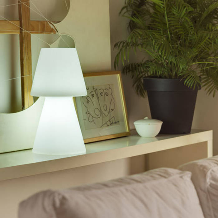 Lampe à poser Casa Light 45cm Led sans fil avec télécommande pour l'intérieur ou l'extérieur Ecreativ Balcon, Veranda & Terrasse modernes Eclairage