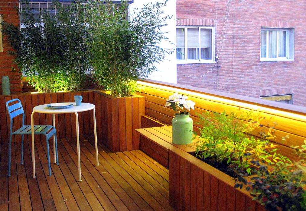 #terrazaDUQUE, +2 +2 Modern Balkon, Veranda & Teras