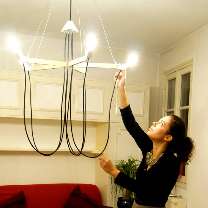 Share , Lise Crépeau Lise Crépeau Phòng khách: thiết kế nội thất · bố trí · ảnh Lighting