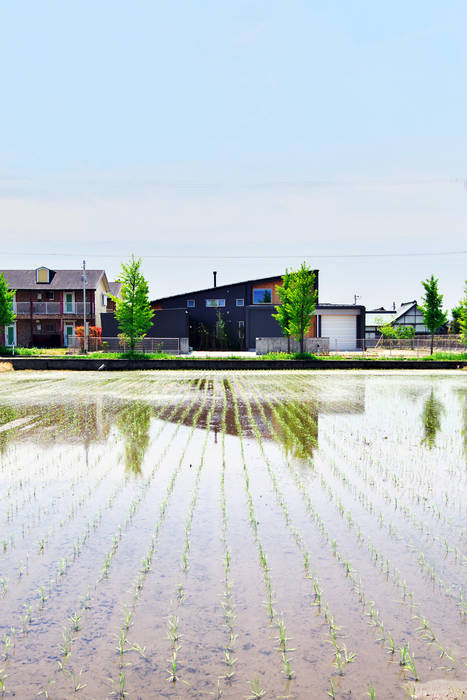 多角形の家 POLYGONAL HOUSE TOYAMA，JAPAN, 水野建築研究所 水野建築研究所 บ้านและที่อยู่อาศัย