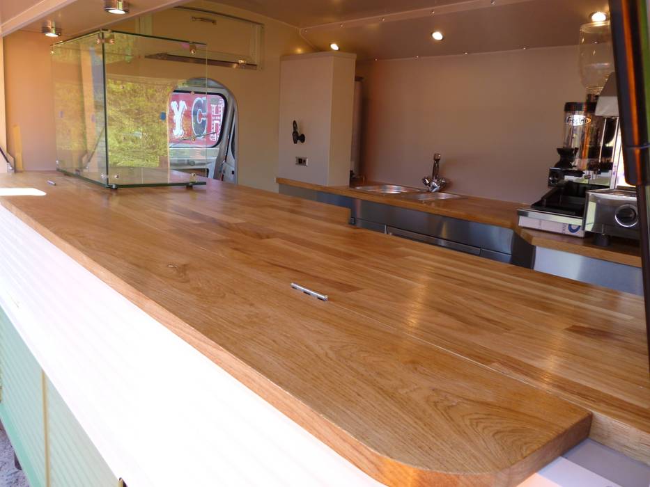 H Van Conversion Tudor Catering Trailers Interior garden