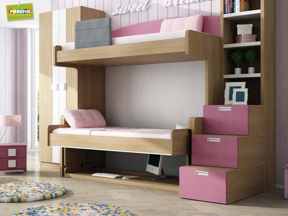 Literas abatibles autoportantes. muebles plegables para pladur, Muebles Parchis. Dormitorios Juveniles. Muebles Parchis. Dormitorios Juveniles. Dormitorios infantiles modernos Camas y cunas