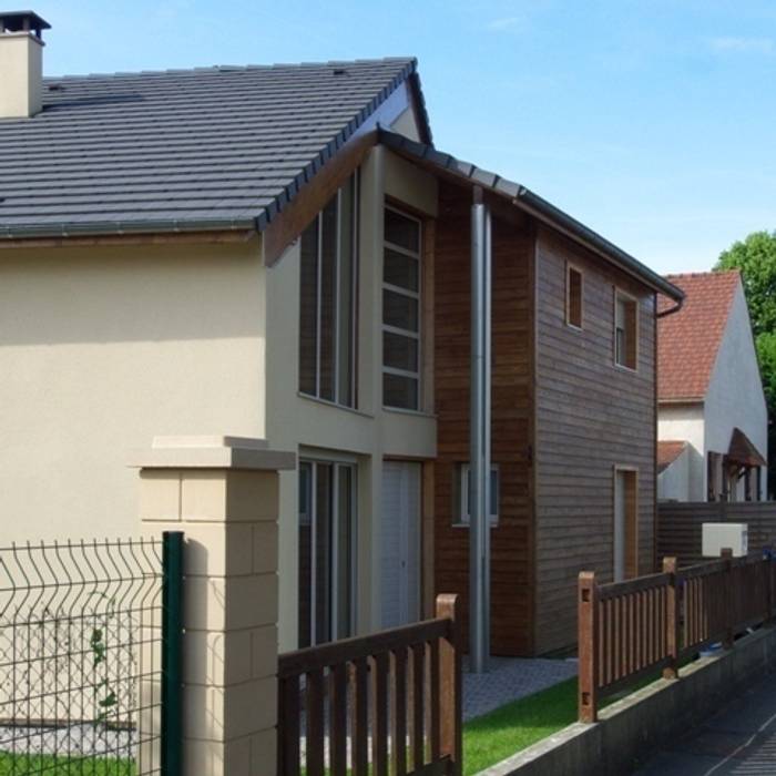 Maison bois et maçonnerie, Coutant Architecte Coutant Architecte Maisons modernes