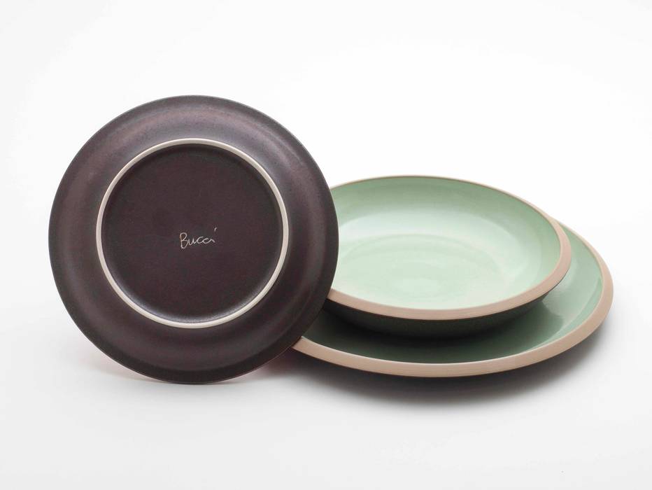 Giotto Piatti, Ceramiche Bucci srl Ceramiche Bucci srl Cucina eclettica Posate, Stoviglie & Bicchieri