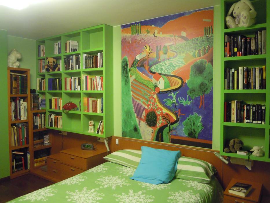 El Pop-Art de Roy Lichtenstein y otras obras, SQ-Decoración SQ-Decoración Dormitorios de estilo moderno Camas y cabeceros