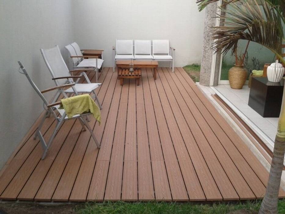 Deck WPC libre de mantenimiento, Grupo Boes Grupo Boes Modern style balcony, porch & terrace Accessories & decoration