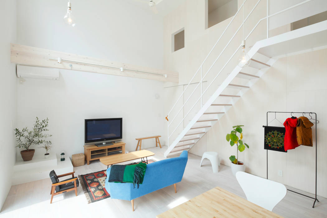 Trapezium House, Kichi Architectural Design Kichi Architectural Design モダンデザインの リビング