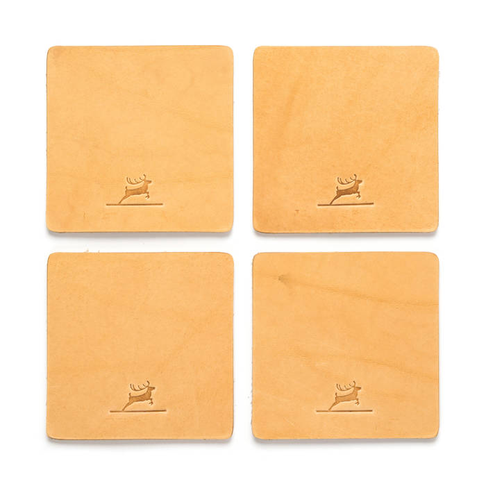 Rothirsch Leather Coasters, Rothirsch GmbH Rothirsch GmbH Dining room Accessories & decoration