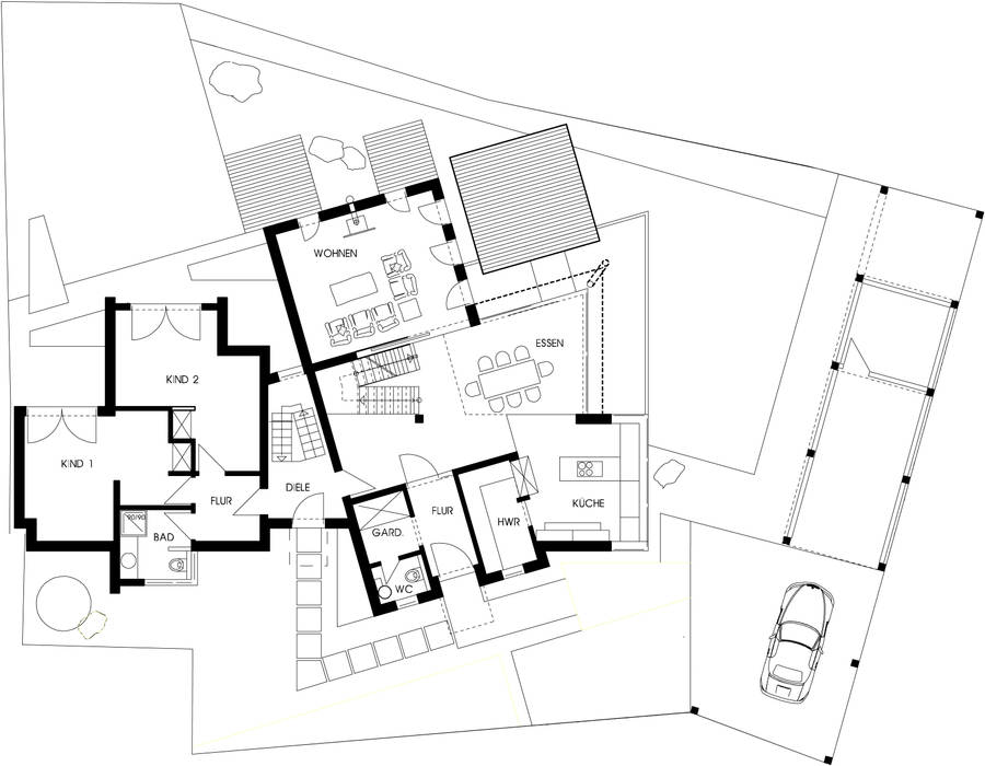 в современный. Автор – aaw Architektenbüro Arno Weirich, Модерн