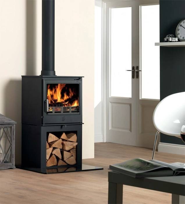 ACR Buxton DEFRA Approved Wood Burning / Multi Fuel Logstore Stove Direct Stoves Modern living room Fireplaces & accessories