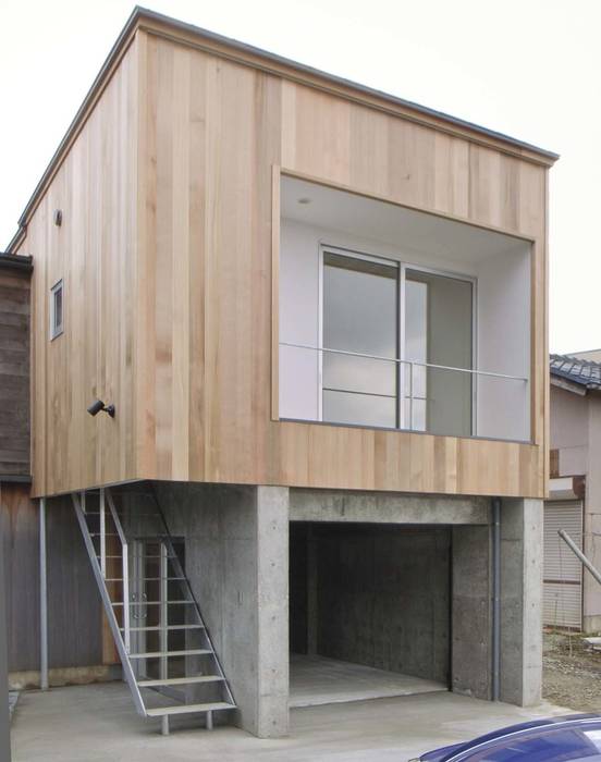 大桑のゲストハウス｜混構造の小さなゲストハウス, 家山真建築研究室 Makoto Ieyama Architect Office 家山真建築研究室 Makoto Ieyama Architect Office Maisons originales