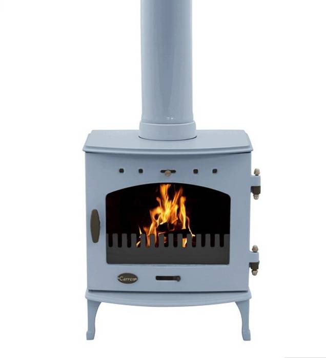 Carron China Blue Enamel 4.7kW Multi Fuel DEFRA Approved Stove Direct Stoves Modern living room Fireplaces & accessories